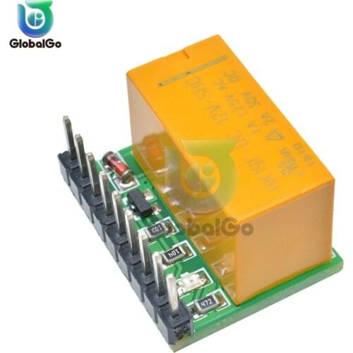 DPDT 9pin Electromagnetic Relays DC 5V/12V DPDT Double Pole Double Throw Relay Module Switch Board for Stereo Audio Motor