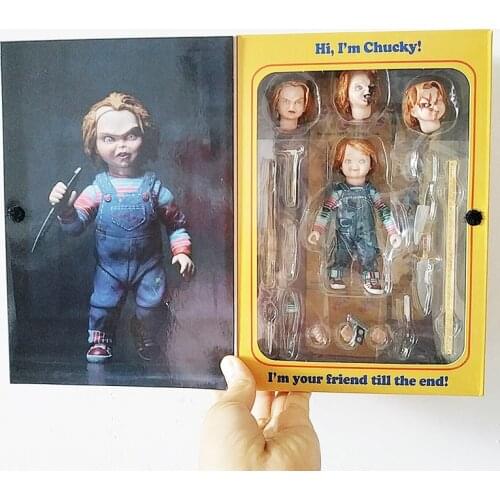 NECA Figure Movie Childs Play Good Guys Chucky Figure Ultimate Variant Chucky PVC Action Figure Toys Horror Halloween Gift