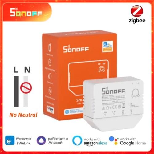 Smart Home Sonoff Zigbee Bridge Work With eWeLink APP Alexa Google Home Voice Control Suitable For Sonoff Zb Mini SNZB Series