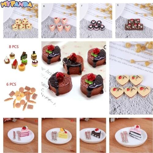 Artificial Bakery Cake Bread Food DollHouse Kitchen Toy Craft DIY Embellishment Accessories Fake Miniature