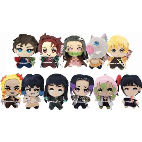 Kimetsu no Yaiba Demon SlayerTomioka Giyuu Kanroji Mitsuri Hashibira Inosuke Tokitou Muichirou 15CM Plush Stuffed Toys Retail