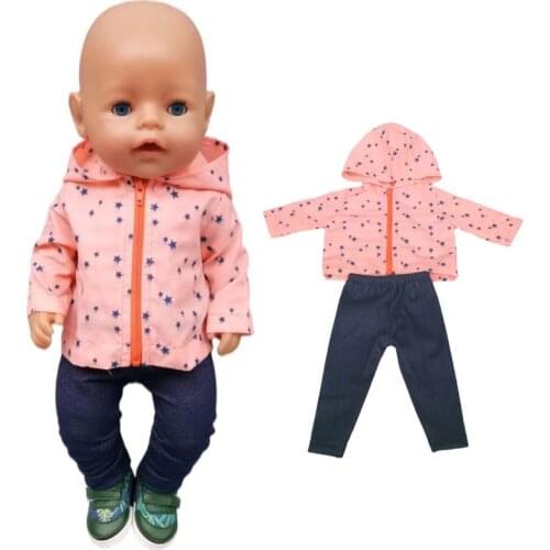 43cm new born Baby Doll Sun protection clothes for baby doll clothes 18 Inch American OG girl Doll jacket