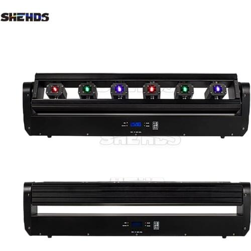 Bar Laser Moving Head 3000mW RGB 3in1 DMX Scanner Laser Light 6 Head Full Color For Party Disco DJ Wedding Stage Beam Effect