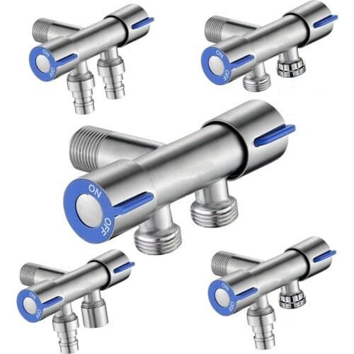 Wonderlife Multi-function Washing Machine Faucet Double Switch G1/2*1/2 304 Stainless Steel Single Cold Bibcock