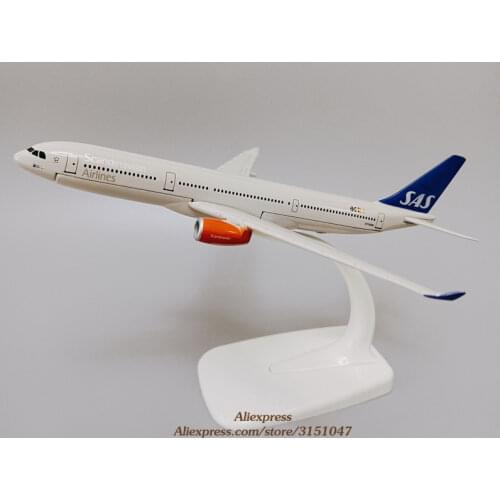 16cm Alloy Metal Air Scandinavian SAS Airbus 330 A330 Airlines Airplane Model Airways Air Plane Model Scale Diecast Aircraft