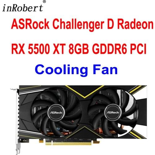New 85MM Cooling Fan Replacement For ASRock Challenger D Radeon RX 5500 XT 8GB GDDR6 PCI Graphics Card