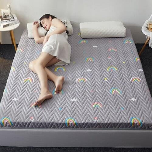 2020 New Latex comfortable Soft Foldable Tatami Mattress Thick warm high quality single double Mattress twin queen king size