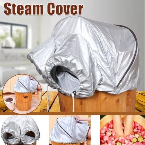 Sauna Bucket Steam Cover Sauna Steaming Cover Fumigation Cover Foot Bath Soaking Knee Smock Cover Wooden Barrel Cover