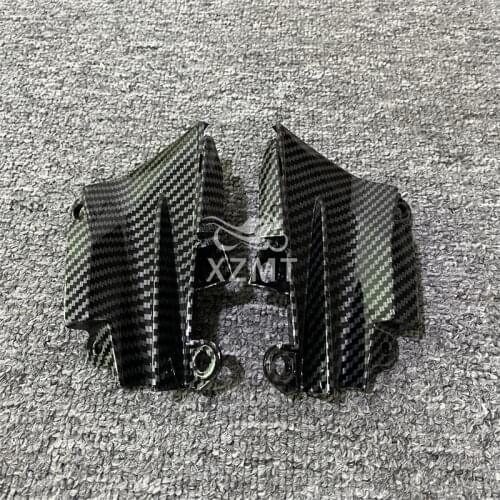Motorcycle Front Air Intake Ram Panel Fairing Cowling Fit For Kawasaki Z1000 2014-2019 Carbon Fiber Paint