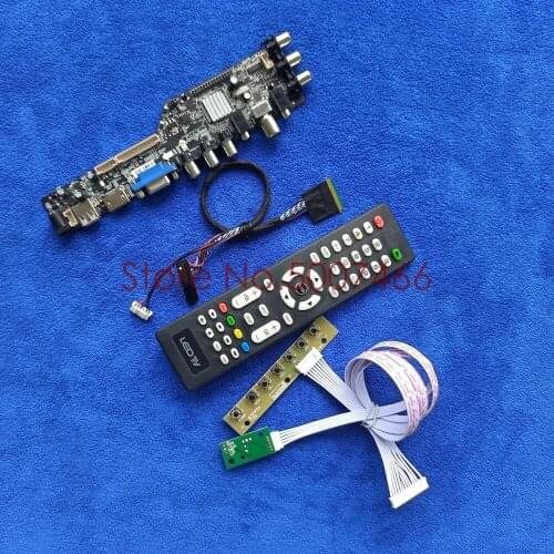Fit LTN101NT02-T01/B01/C01/C02/D01/L01/W01 1024*600 TV digital screen AV VGA USB DVB 40pin LVDS upgrade LCD drive board Kit