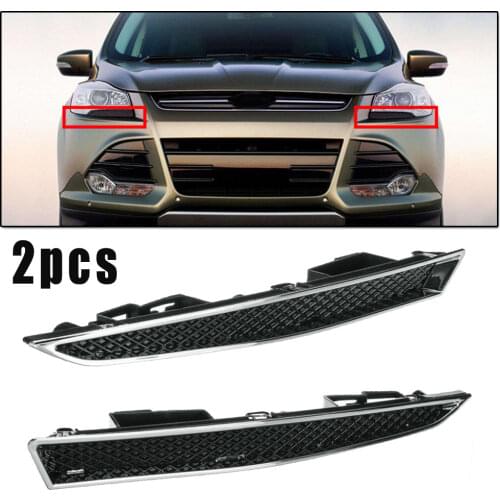 Strip Car headlight trim Exterior Decal Grille ABS Plastic For Ford Kuga Maverick Escape