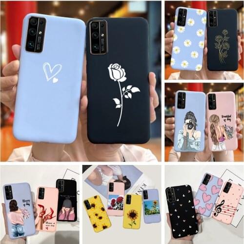 Sunflower Candy Silicone Case For Honor 30 Pro Plus Soft TPU Back Cover Coque For Huawei Honor 30 Honor30 Rro Funda Shells Bags