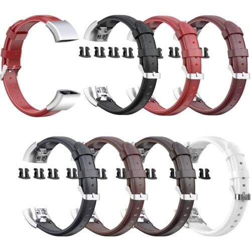 Replacement Faux Leather Smart Bracelet Strap for Huawei Band 4 Pro TER-B29S