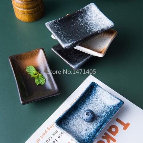 Soy Sauce Dish Cute Creative Seasoning Dish Dipping Dish Household Japanese Ceramic Tableware Bean Dish Small Dish