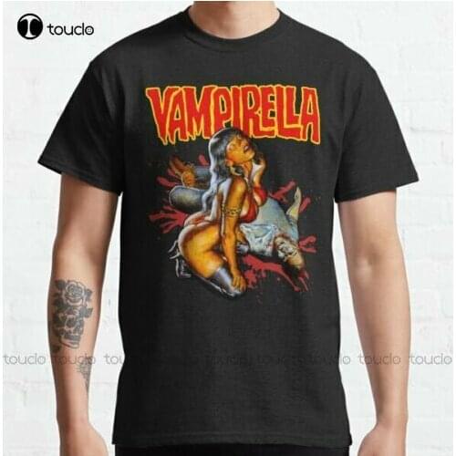 Vampirella Vampire Dracula Vampira Horror T-Shirt Unisex Tee Cotton Tee Shirt S-5Xl