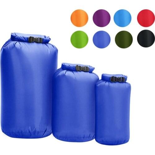 3 Pcs/Set Waterproof Dry Bag Pack Sack 8L/40L/70L Swimming Rafting Kayaking Trekking Floating Canoeing Boat Water Resistance Bag