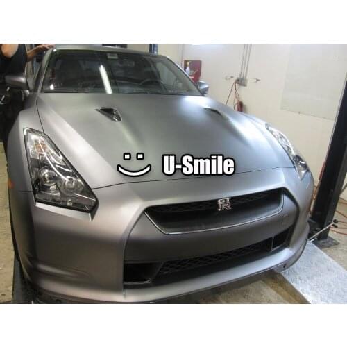 High Quality Silver Matte Vinyl Wrap Matte Silver Vinyl Wrap Silver Matt Wrap Air Free For Car Wrapping SIze:1.52*30m/Roll