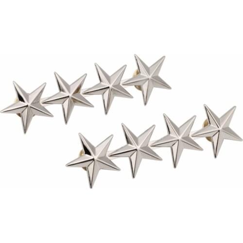 WW2 PAIR OF US ARMY OFFICER 4 STAR GENERAL RANK BADGES PIN LARGE