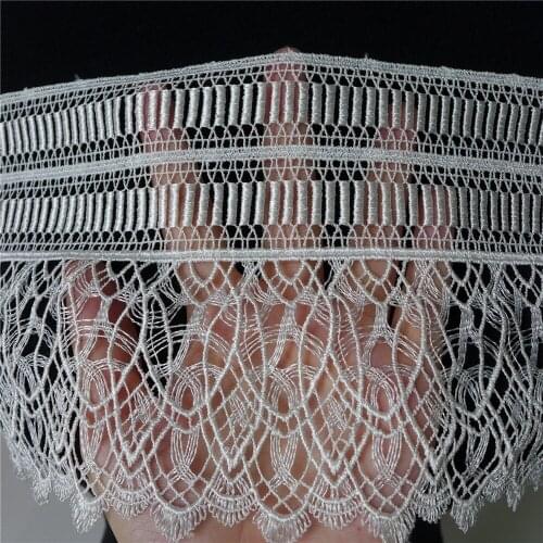 2 Yards Hollow Venice Soluble High Quality Lace Fabrics 13.5cm Wide Wedding Dress Chemical Lace Trim