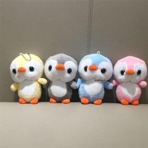 24PCS 11CM Penguin New Plush TOY , Key Chain Gift Charm , Stuffed Animal DOLL