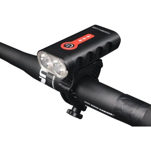 2400 Lumen Bike Light Set MTB Headlight 5 Modes LED Front Light Bicycle Lantern USB Chargeable IP65 Waterproof Cycling Lamp