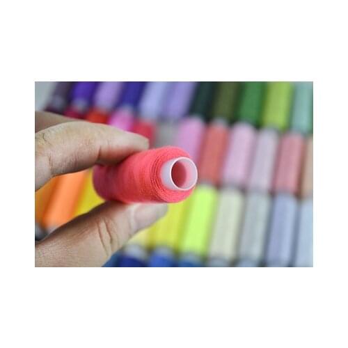 30 COLOR EACH PCS 100%POLYSTER SEW THREAD,household high quality mix colors sewing thread high quality factory price