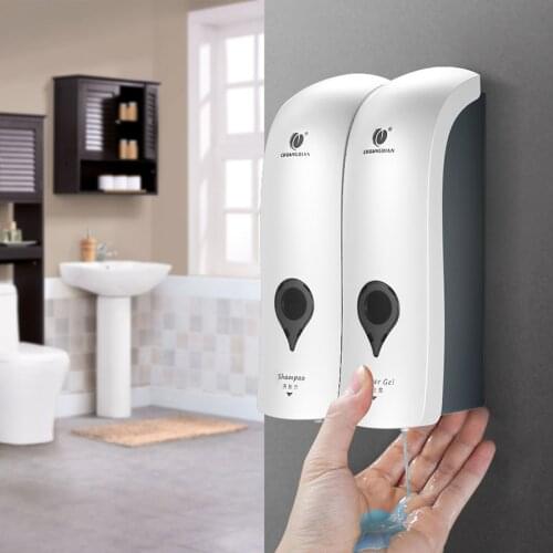 300ml Self Adhesive Soap Dispenser Wall Mount Hand Tool Liquid Shampoo & Bath Shower Gel Holder Soap Dispensers Dropshipping