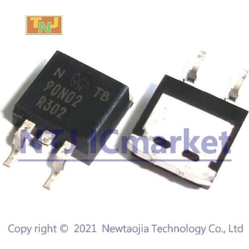 5 PCS NTB90N02 TO-263 90N02 Power MOSFET 90 Amps, 24 Volts IC CHIP