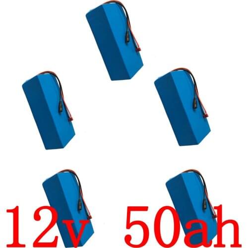 Wholesale 5pcs/lot 12V 50AH Lithium battery pack 12V 50AH 50000MAH Lithium ion battery with12.6V 5A charger free shipping