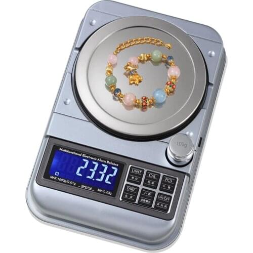 500g 0.01g Digital Fixed-number Warning Balance 5kg 0.1g Portable Jewelry Scale USB Electronic LCD Kitchen Alarm Weight Scales
