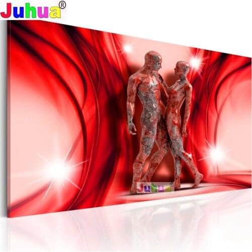 5D Diy Diamond Painting Eternal Love Full Square/Round Diamond Embroidery,Portrait Image, Man Hug Man,Home Decoration