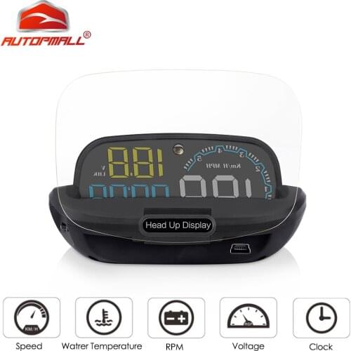 C600 Car Hud Head Up Display OBD Car Auto Overspeed Alarm Driving Computer Car Hud OBD2 Head Up Display Windshield Led Display