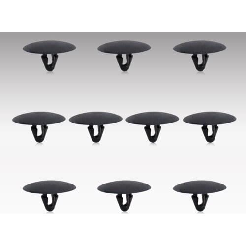 CITALL 10Pcs Black Hood Insulation Nylon Clip Retainer Fastener 90467-08124 For Toyota Supra Highlander Celica Matrix for Lexus