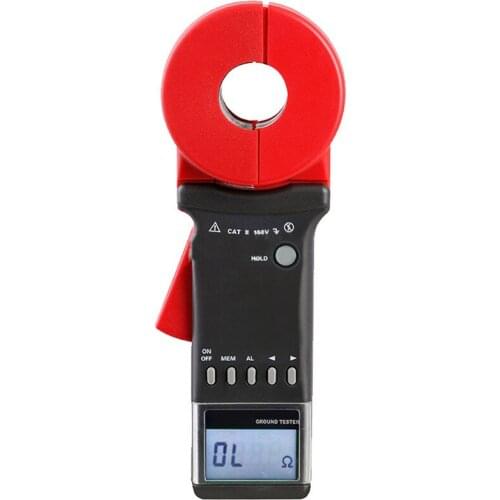 ETCR2100A+ Digital Clamp On Ground Earth Resistance Tester Meter 32mm High Precision Clamp Earth Resistance Tester 0.01-200Ω