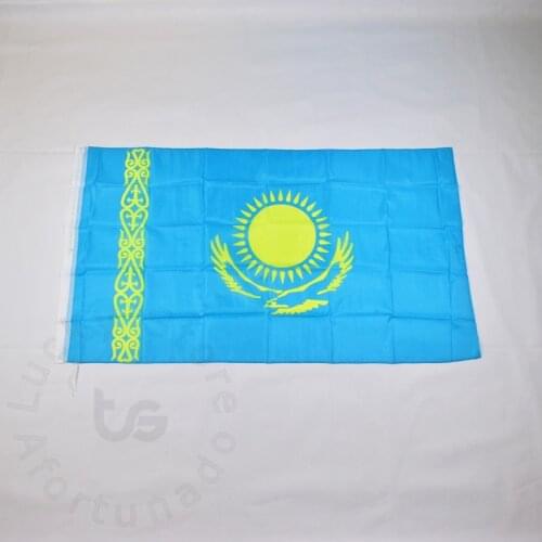 Kazakhstan 90*150cm flag Banner Hanging National flag for meet,Parade,party.Hanging,decoration