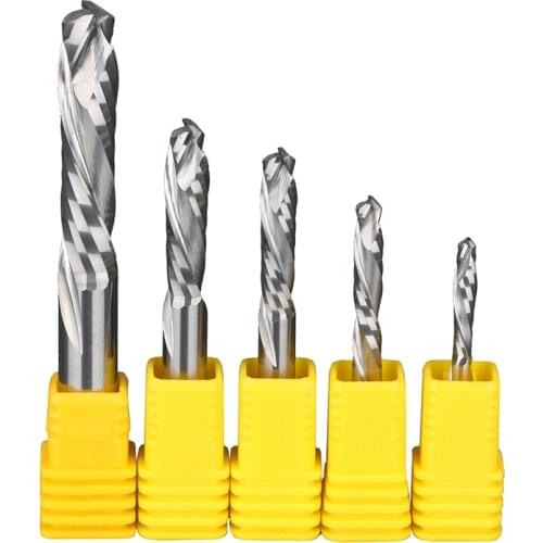 UP DOWN Double Flutes Composite Cutter Wood Cutter End Mill Woodworking Milling Engraving Machine Cnc Router Bit