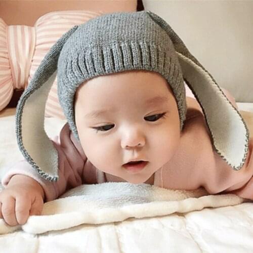 Sets The Princess Baby Yarn Knitted Hats Cartoon Qiu Dong Long Ears Wind Childrens Hat