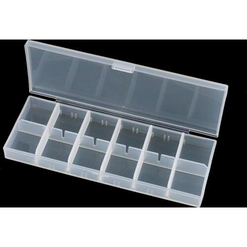 Luya Box 12 Grid Plastic Storage Box Transparent Environmental Protection PP Storage Parts Jewelry Sewing Hardware Storage Box