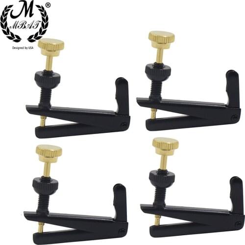 M MBAT 4 Pcs/Set 4/4 1/2 Violin Fine Tuner High quality String Instrument Accessories Fiddle Metal Adjuster Music Tuning Tools
