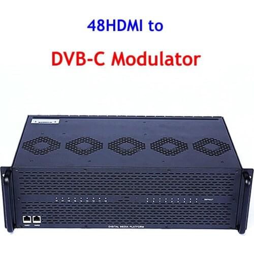 Hd to rf modulator 48 HD Input H.264 Encoding Modulator DVB-C Modulator DTV Digital media platform SKD3011
