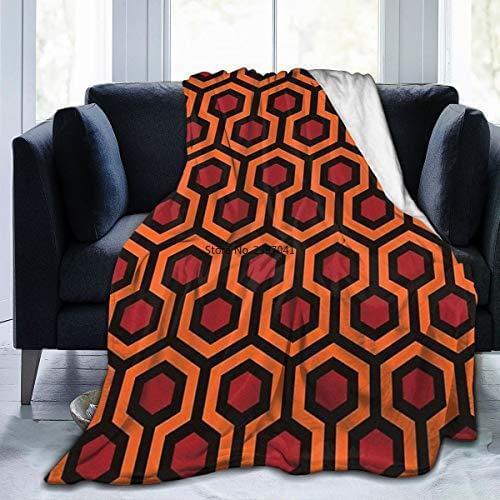 Geometric Pattern-Looped Hexagons Throw Blanket Ultra Soft Blanket Quilt Bed for Bed Sofa Living Room - All Season Use