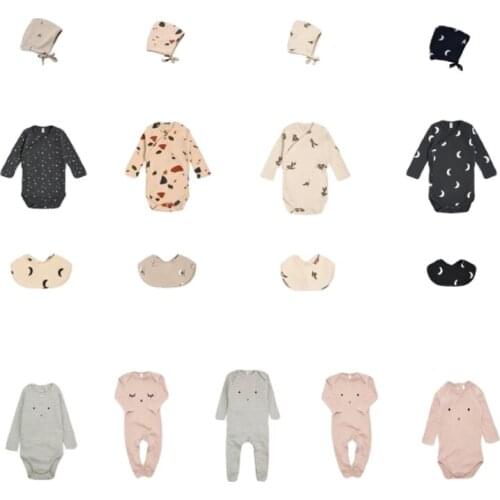 OZ2021 Autumn and Winter New Baby One-piece Romper Overalls Cartoon Children Long-sleeved Triangle Bag Fart