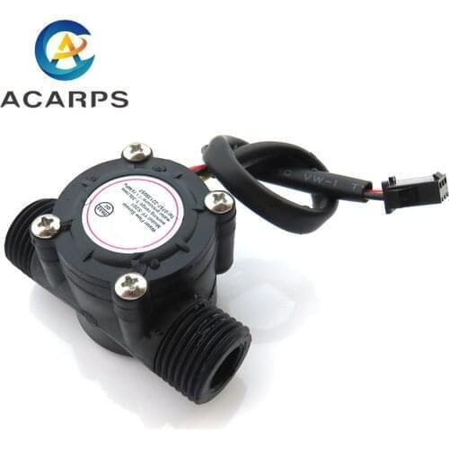 1/2" 3/4" 1"DC5-18V Water Flow Sensor Flowmeter Hall Flow Sensor Water Control Liquid Sensor Switch