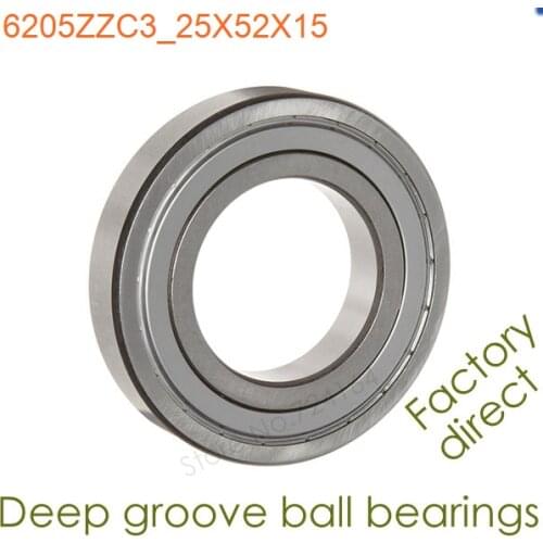 25mm Diameter Deep groove ball bearings 6205 ZZ C3 25mmX52mmX15mm Double Shielded ABEC-1 CNC,Motors,Machinery,AUTO,Motorcycles