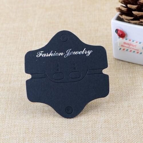 Thick Black Paper Jewelry Necklace Cards, 200pcs/lot Jewlery Sets Necklace/Earring Display Packaging Tags/Cards Free Shipping