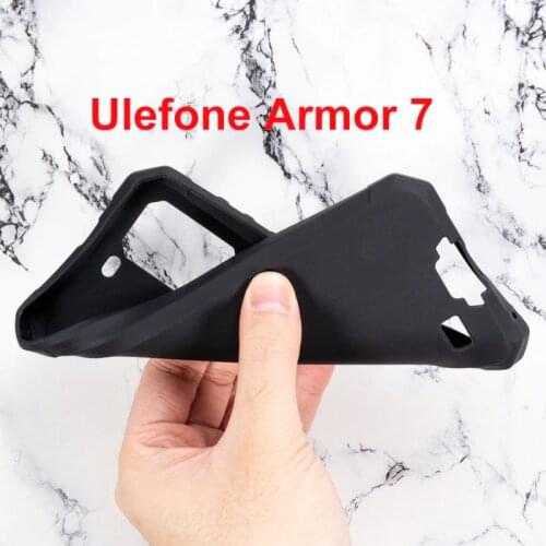 Ulefone Armor 7 Case Silicon Cover Soft TPU Matte Pudding Black Phone Protector Shell For Ulefone Armor 7 Capa Coque 6.3 inch