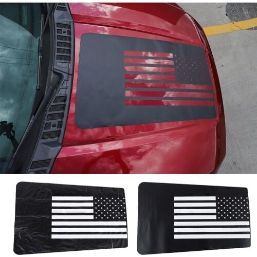 PVC/Carbon Fiber Universal Car Front Engine Hood Decal Sticker Cover Fit for Jeep Ford Dodge Exterior Car Accessories