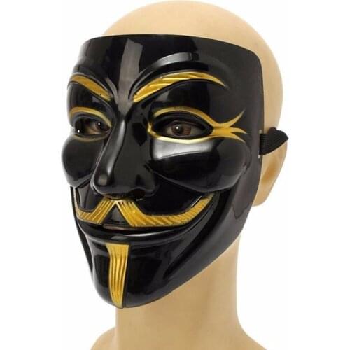 V for Cosplay Mask Halloween Horror Masks Party Maske Masquerade Cosplay Scary Masque Funny Terror Mascara Villain Joke Maska