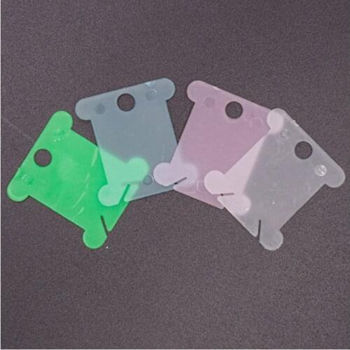 Seasons Used Tools. 20pcs Mix Color Embroidery Cross Stitch Plastic Bobbin.Threads CARDS