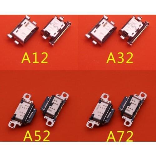 10Pcs Type C Charger USB Charging Port Dock Connector For Samsung Galaxy A12 A32 A52 A72 A02S A025F A01 Core A013F A02 A022F